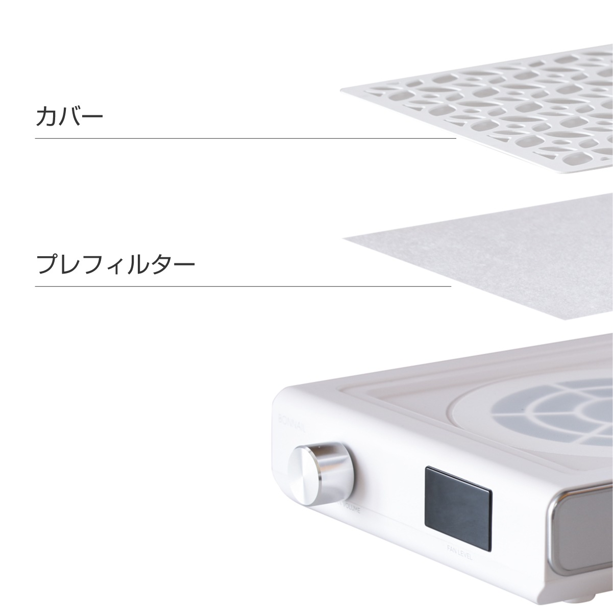 Bonnail MINI ダストコレクター 専用プレフィルター 30pcs
