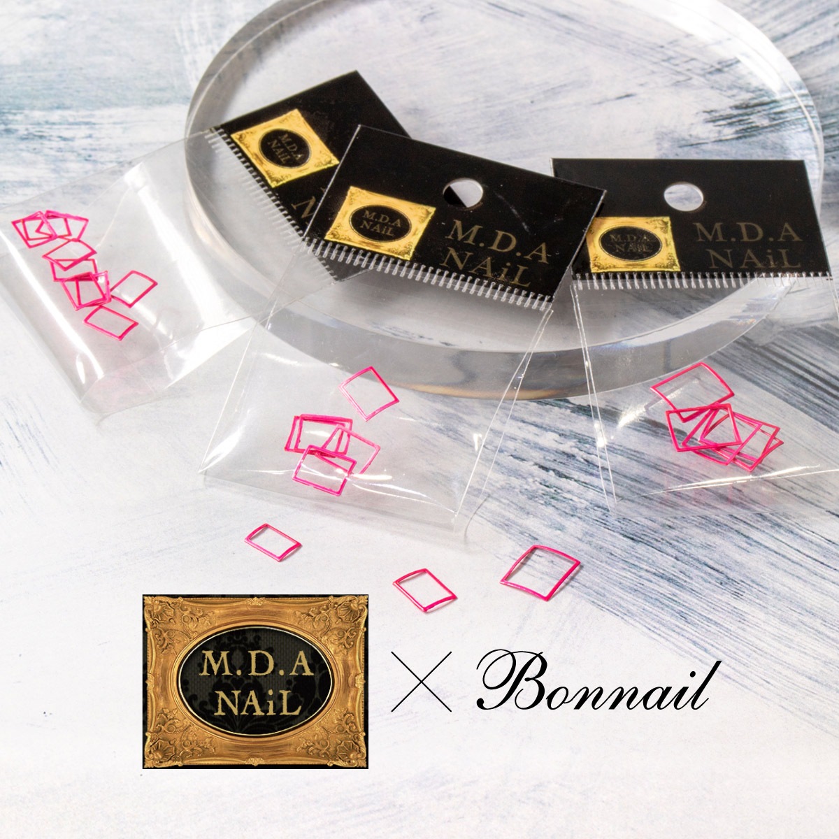 Bonnail×MDANail スクエアフォーカス ネオンピンク