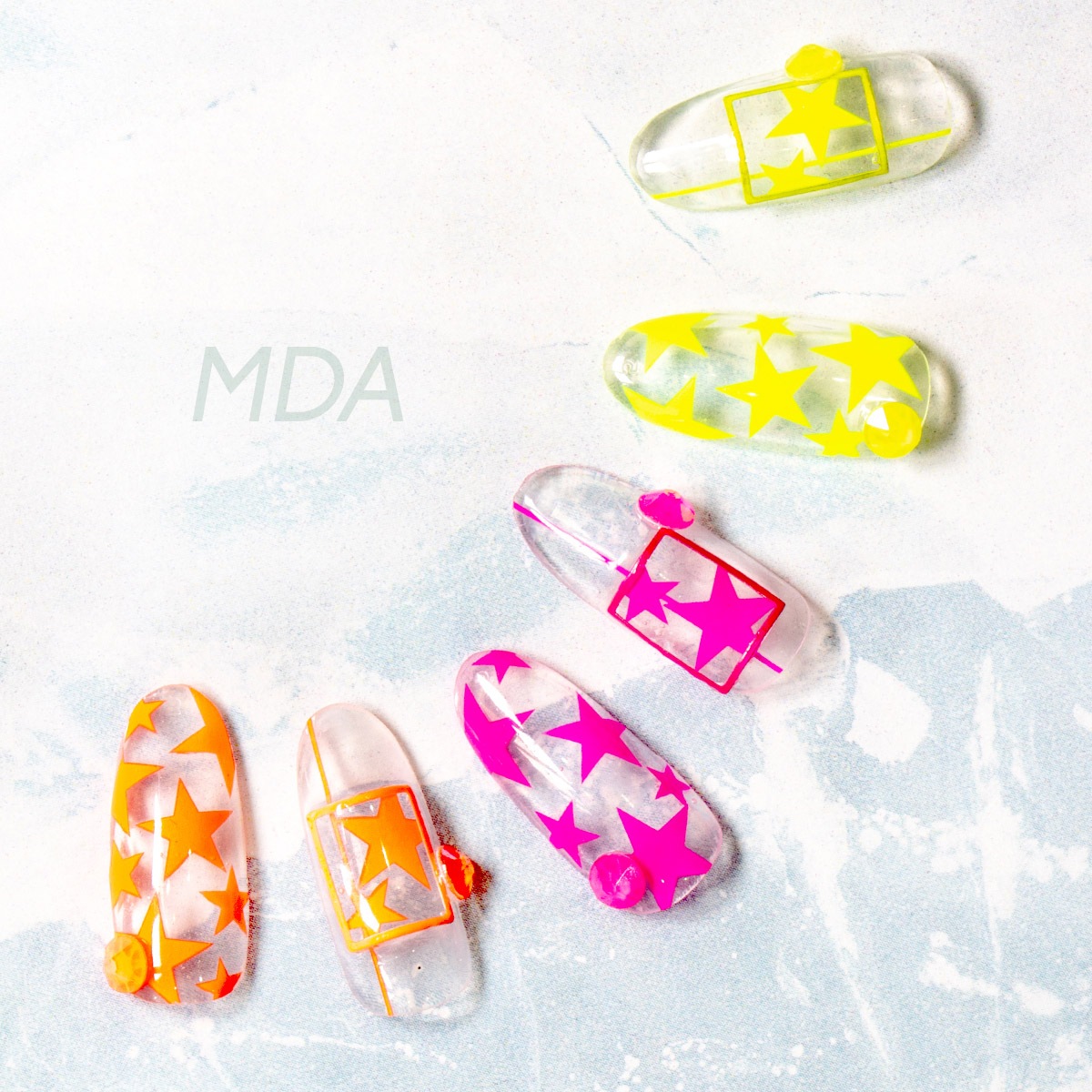 Bonnail×MDANail スクエアフォーカス ネオングリーン