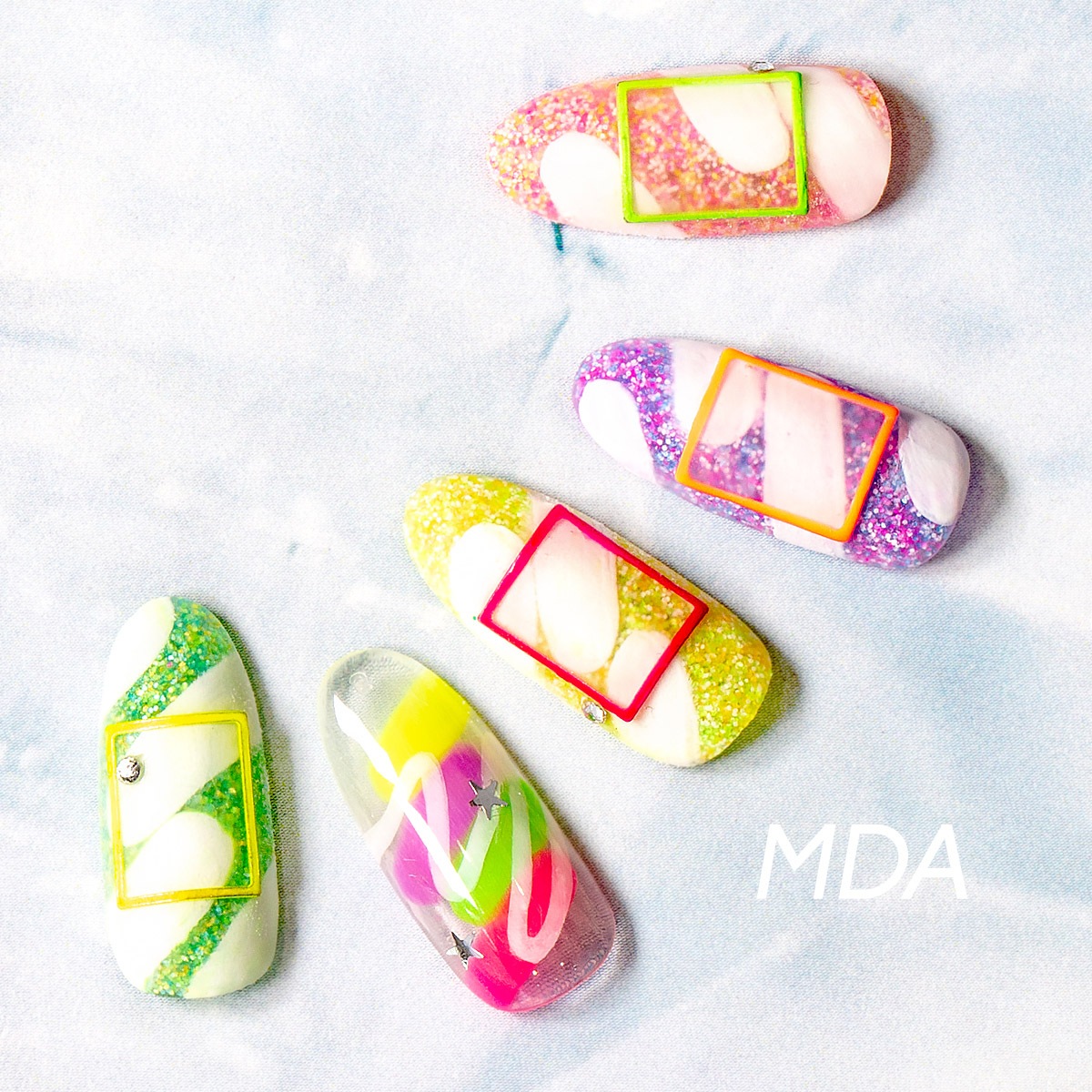 Bonnail×MDANail スクエアフォーカス ネオンイエロー