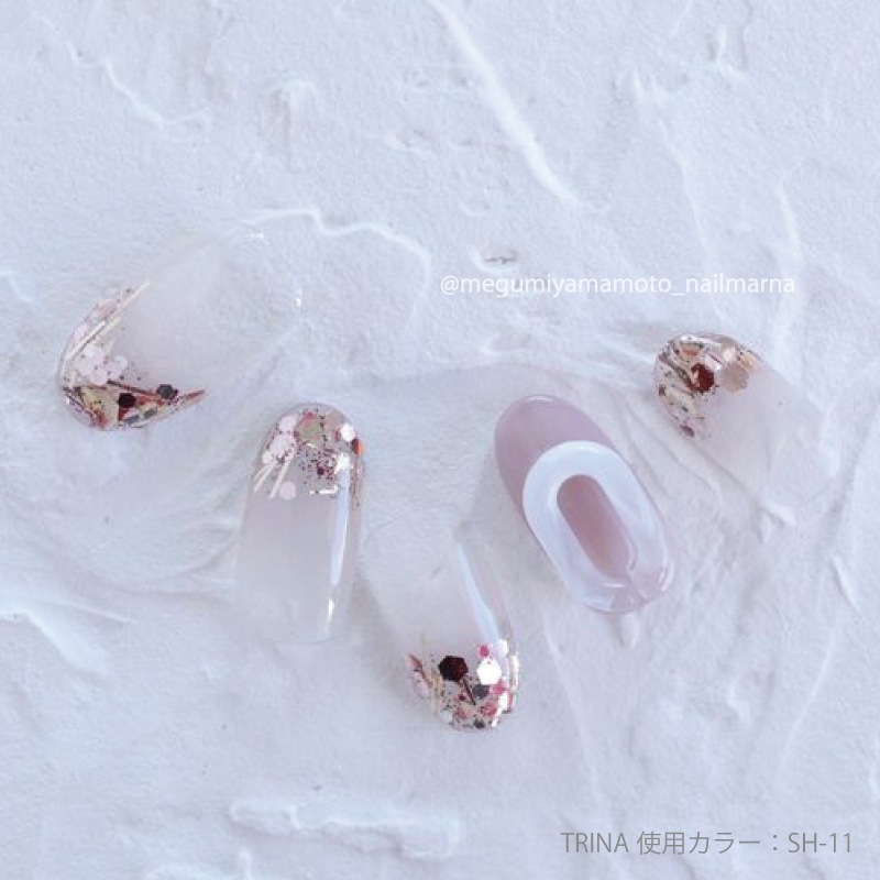 ホロ入りラメリボン ❁388〜393 Bonnail adding Collection #44-#45 | アート用品,ラメ・ホロ・シェル