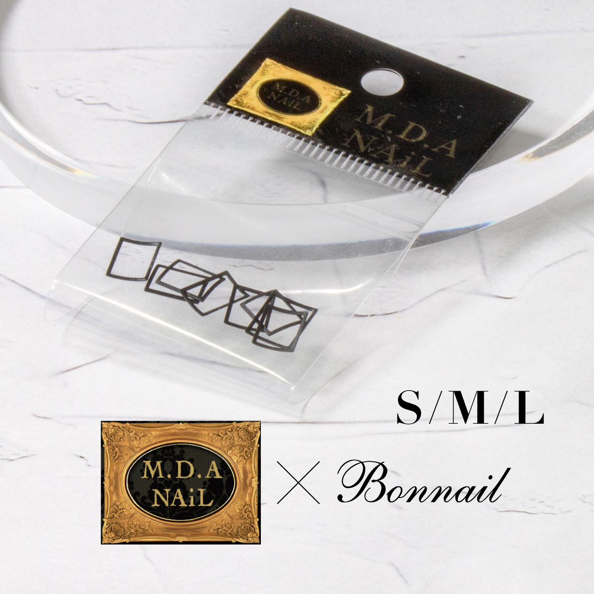 Bonnail×MDANail スクエアフォーカス マットブラック | すべての