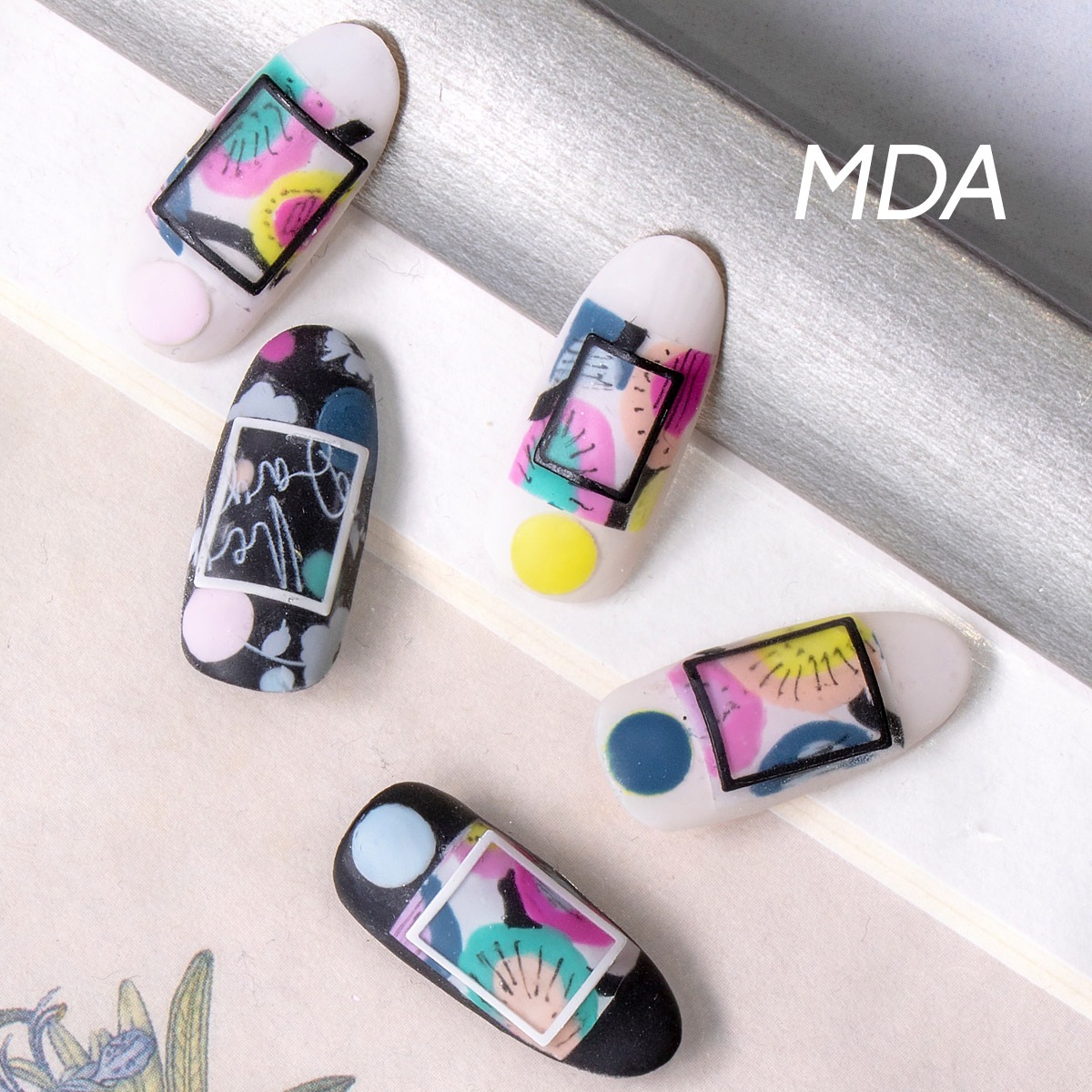 BOB FOUNDATION デザイン　4点セット Bonnail×MDANail スクエアフォーカス マットブラック | すべての