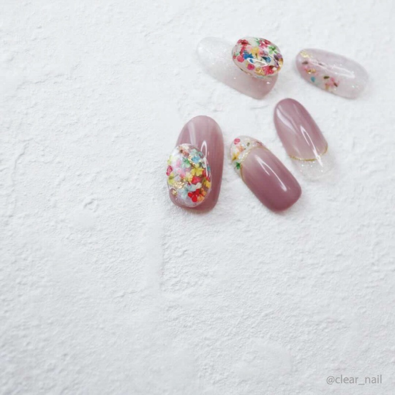 ボンネイル ジェルネイル 花 ドライフラワー パーツ アート ミックス 押し花 Bonnailフラワーシャワー 新入荷商品 Bonnail Online