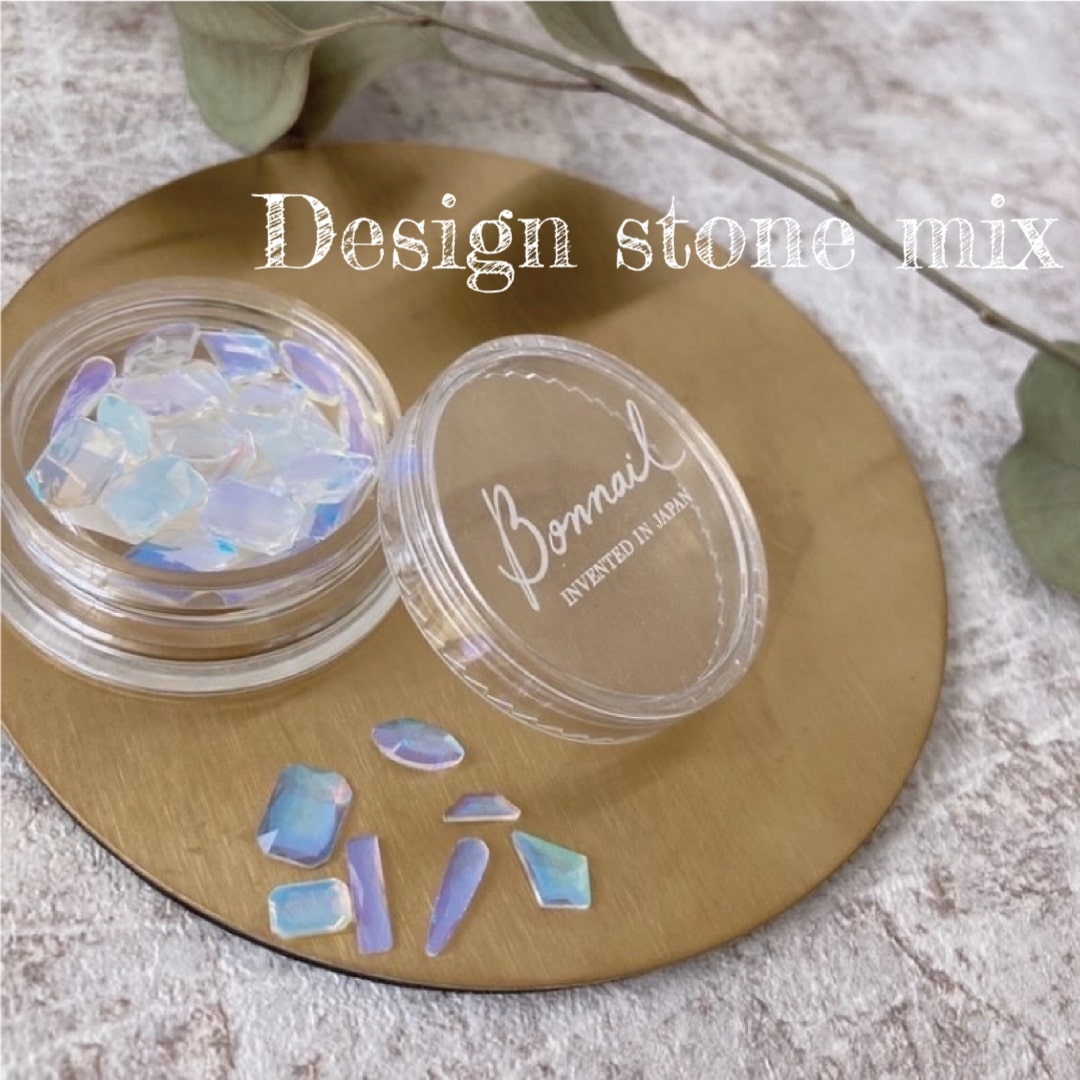 Bonnail Design stone mix ブリリアントクリア