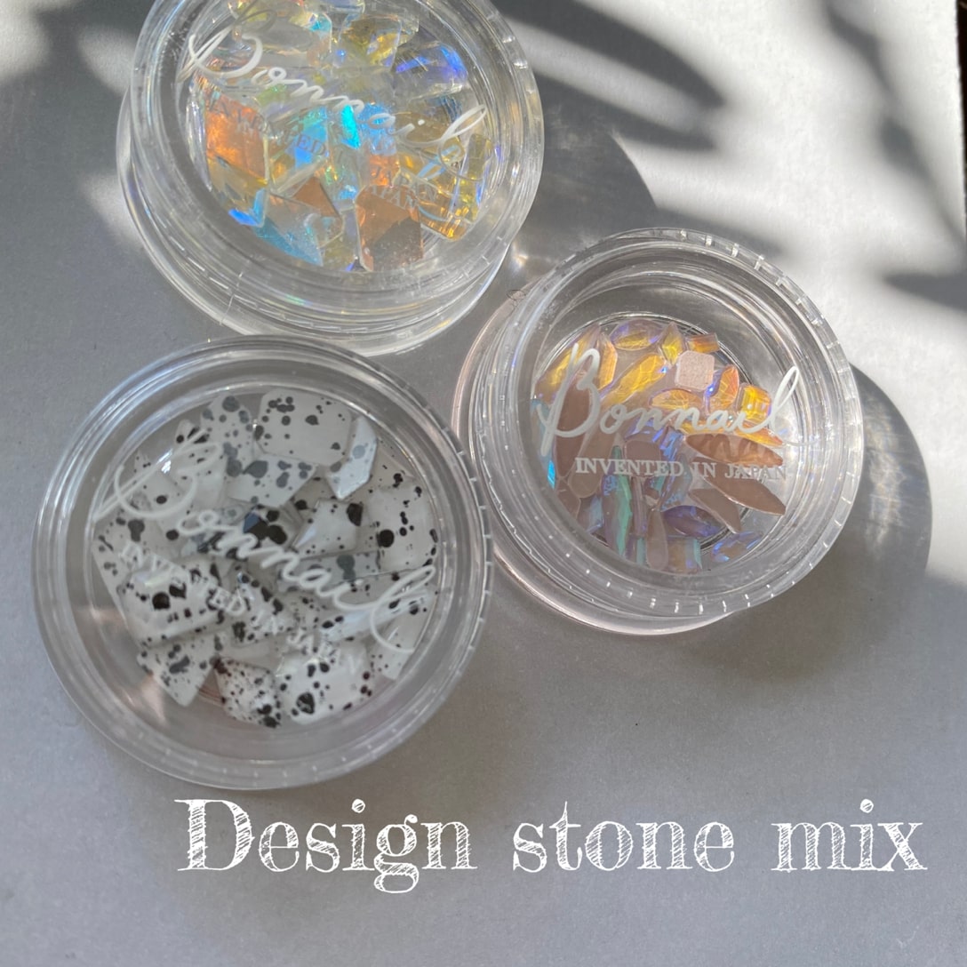 Bonnail Design stone mix ブリリアントクリア