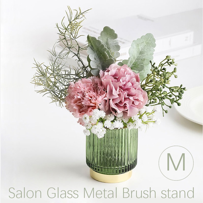 Bonnail_salonガラス&メタル ブラシスタンドM