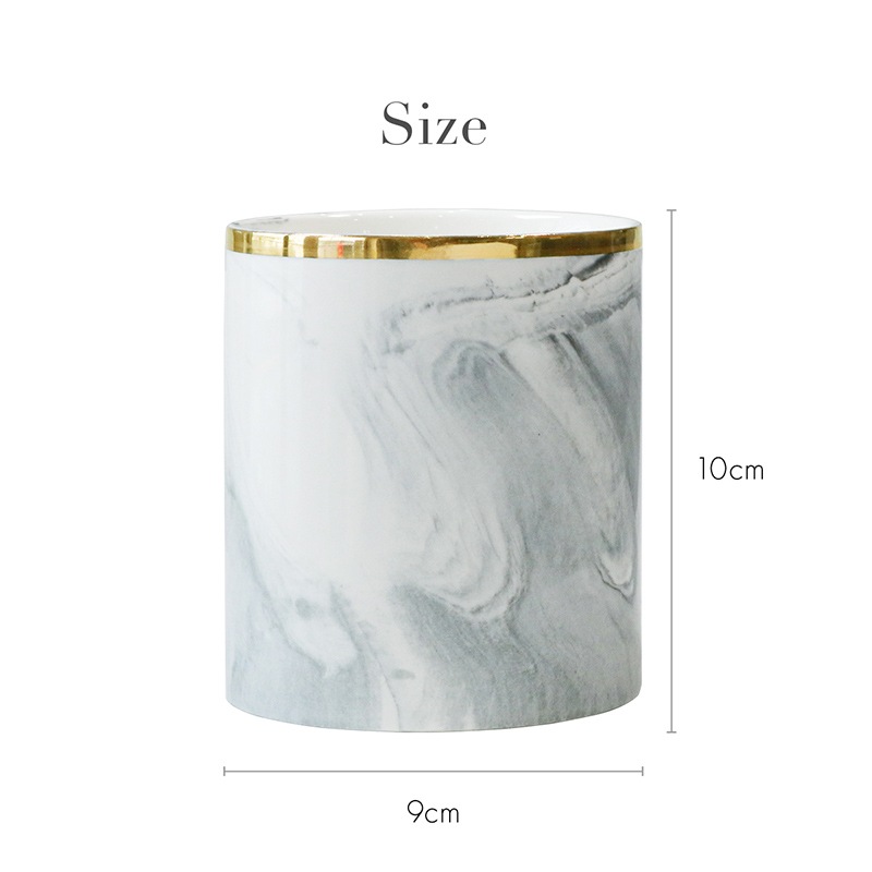 Bonnailグレース ブラシスタンド グレーマーブル ラウンド