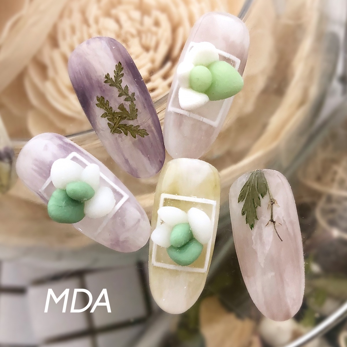 Bonnail×MDANail 多肉ちゃんarizona plants S