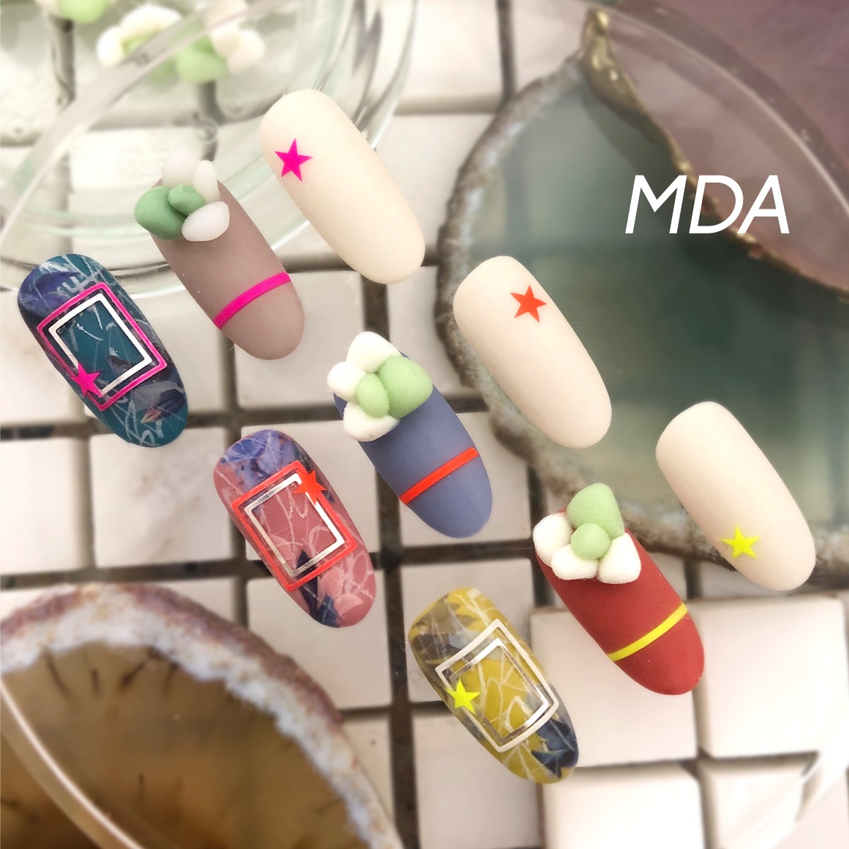 Bonnail×MDANail 多肉ちゃんarizona plants S