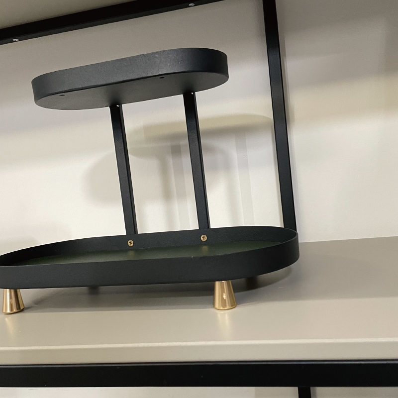 【取り寄せ商品】オーバル2段コスメラック