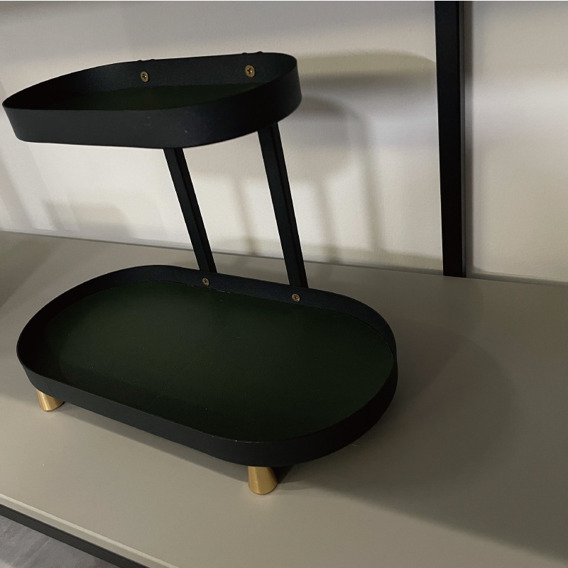 【取り寄せ商品】オーバル2段コスメラック