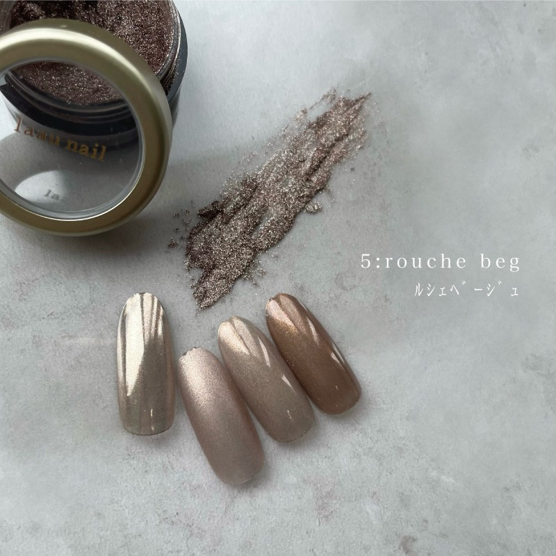 laau nail original gracieux mirror rouche beige | BRAND,laau nail
