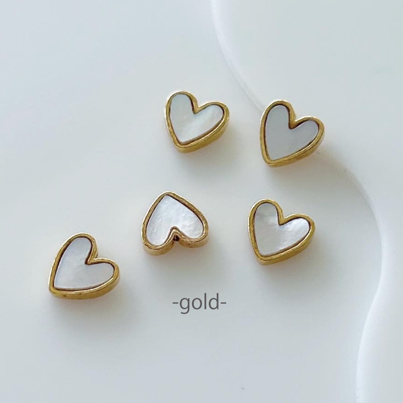 ボンネイル ジェルネイル シェル 貝 ハート 台座付き メタル パーツ