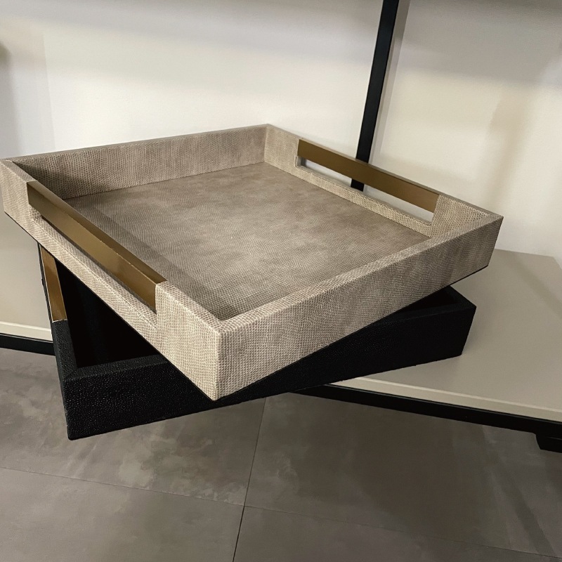 【取り寄せ商品】クリアハンドル レザートレー