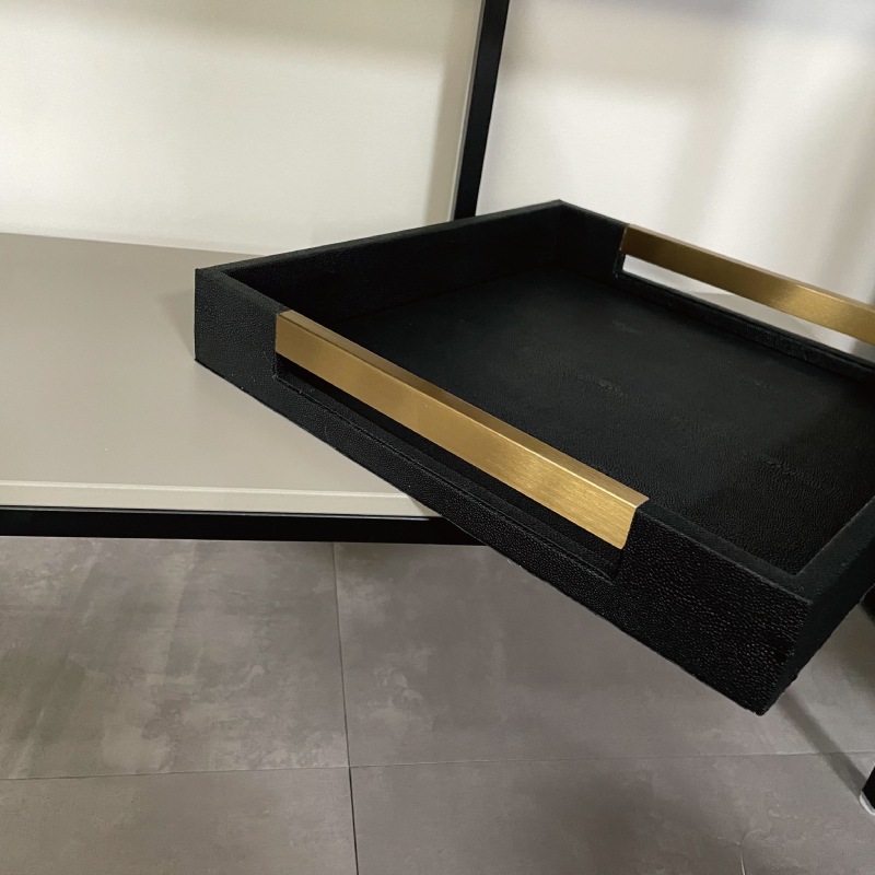 【取り寄せ商品】クリアハンドル レザートレー