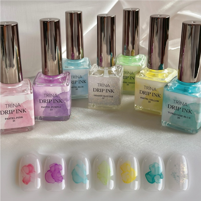 TRINA DRIP INK 27 grassy glitter