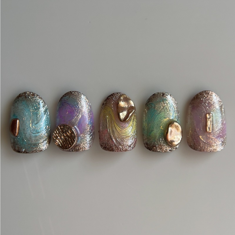 TRINA DRIP INK 27 grassy glitter