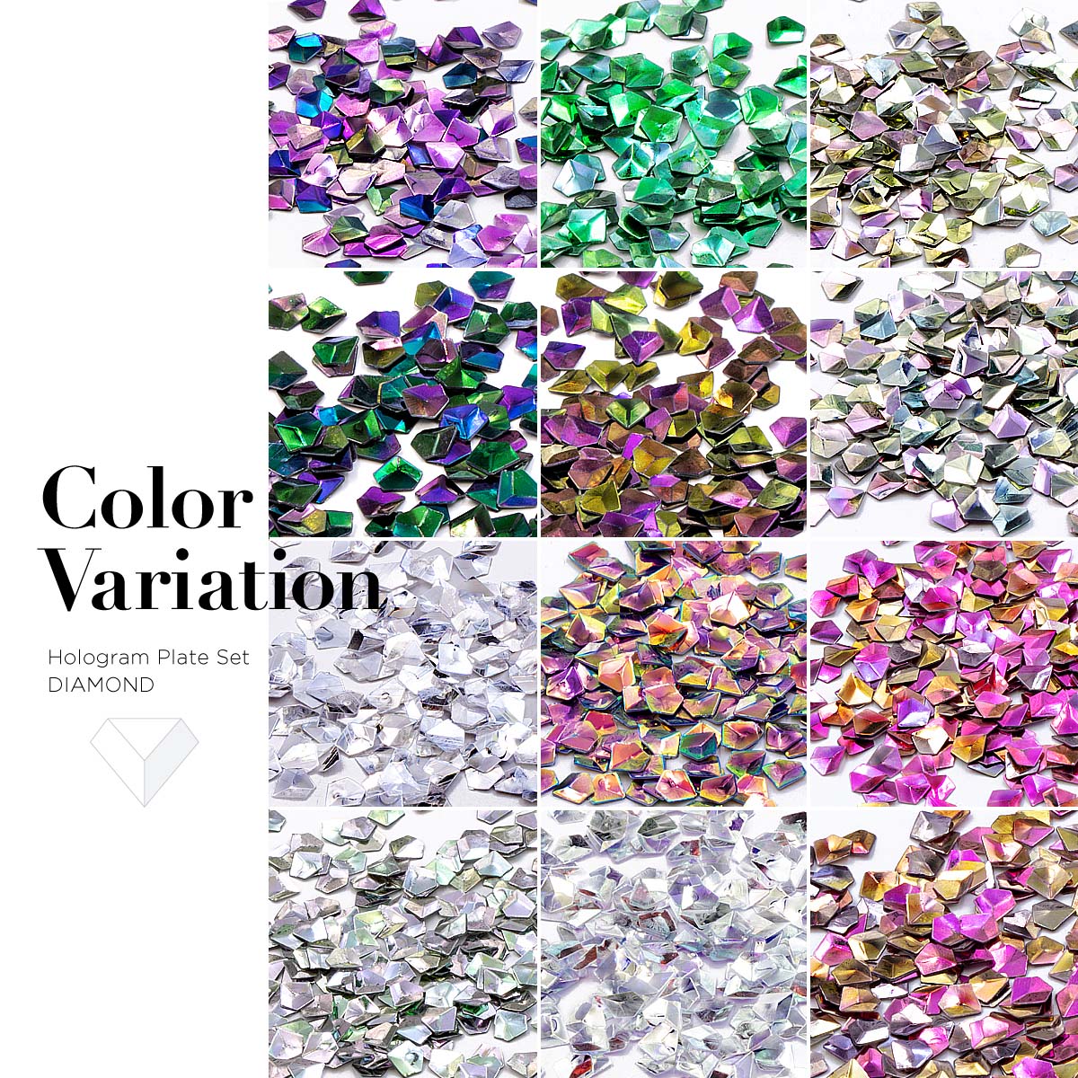 Bonnailホログラムプレートセット ダイヤモンド