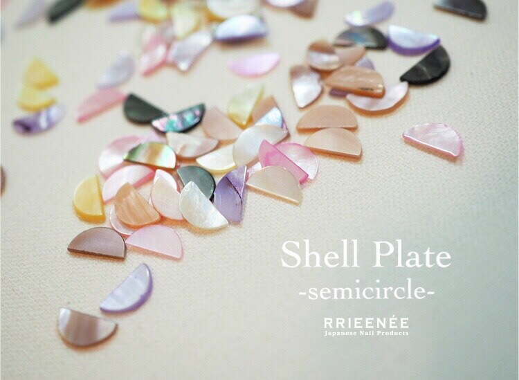 Bonnail×rrieenee shell plate semicircle