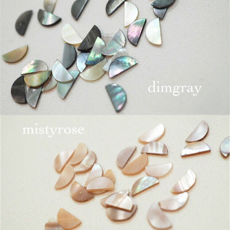 Bonnail×rrieenee shell plate semicircle