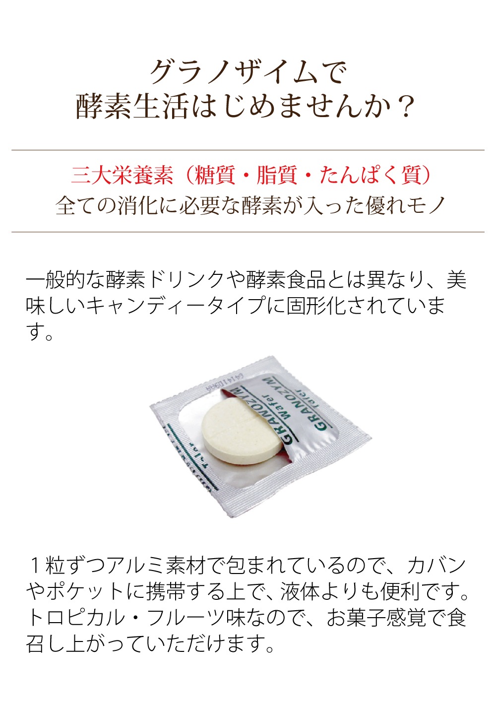 「グラノザイム(32粒)」酵素タブレット 食物酵素サプリで話題の酵素を美味しく手軽にチャージ！ 送料無料