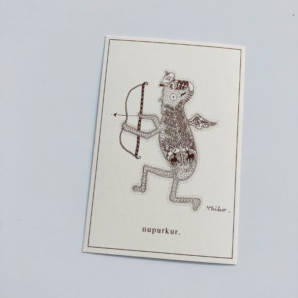 ポストカード　精霊とともに