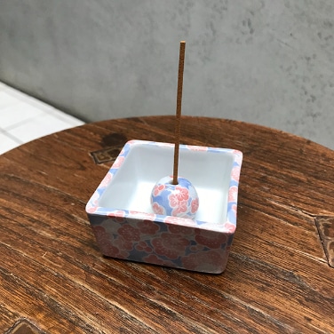 美濃焼 香立て 角型 梅