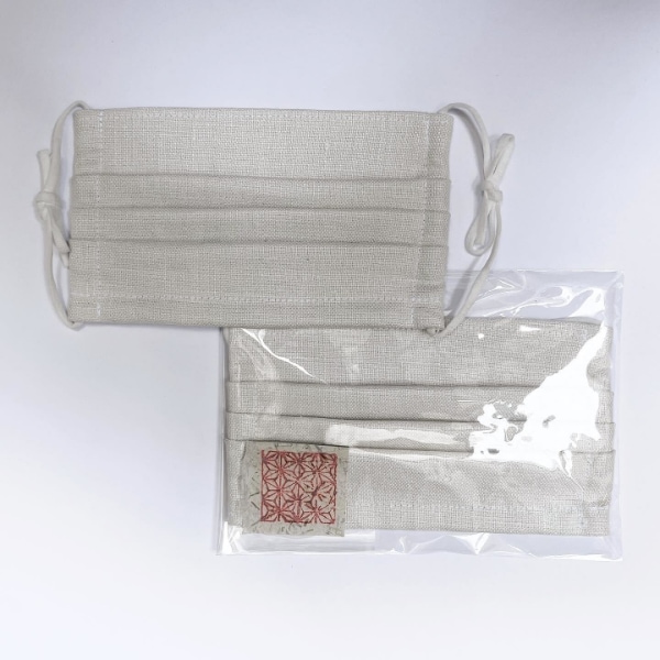 麻布プリーツマスク