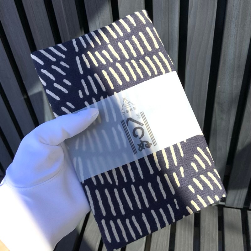 手ぬぐい　注連縄　黒