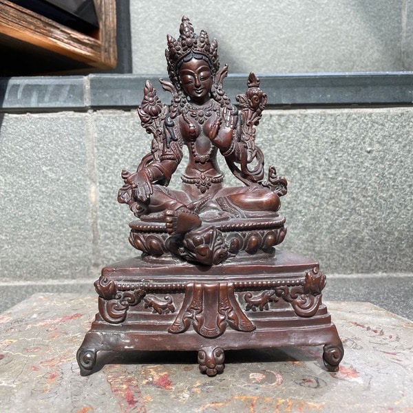 グリーンターラ像（緑多羅菩薩）（AH）