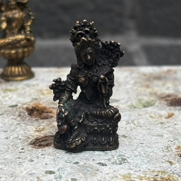 ミニ グリーン ターラ像 ⑲（AH）