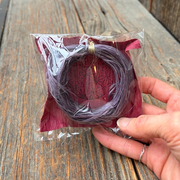 ブルーベリー染め精麻　ブルーベリーぞめせいま