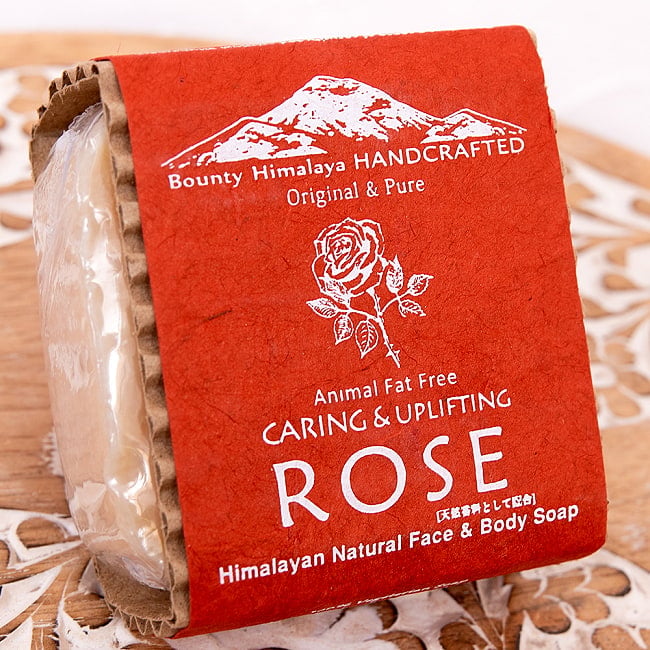 手作り石鹸　Bounty Himalaya　ローズ　フェイス＆ボディソープ