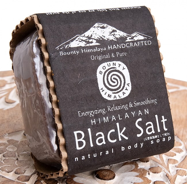 手作り石鹸　Bounty Himalaya　ブラック岩塩　ボディソープ　