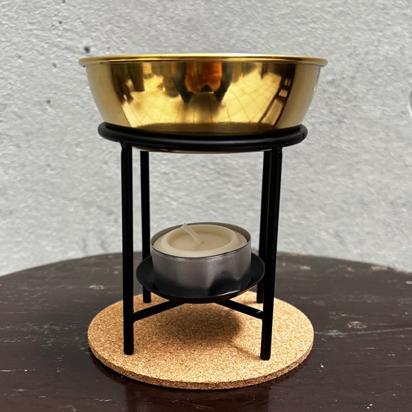 キャンドルバーナー（黒×金）