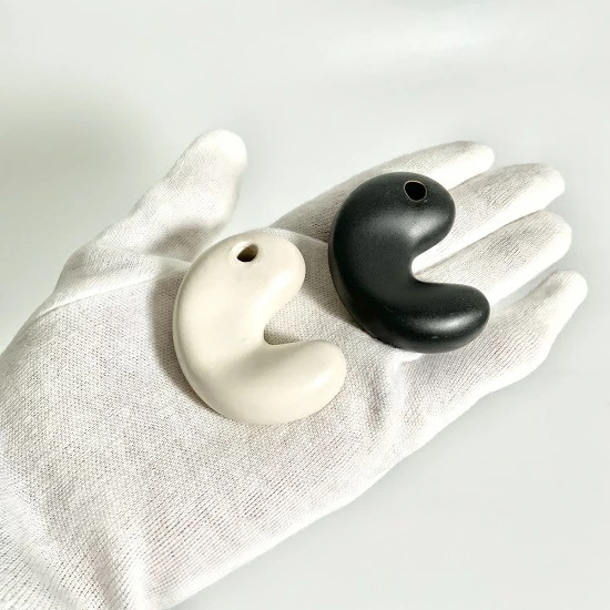 勾玉はしおき　モノトーン2個セット