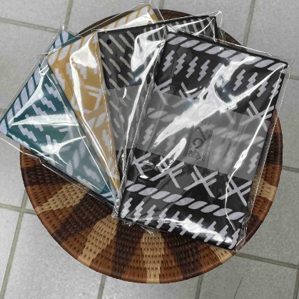 手ぬぐい　出雲社小紋　黄