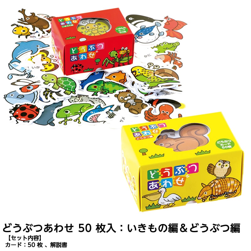 8472-3047）どうぶつあわせ 50枚入 ③セット | 特別支援教育教材