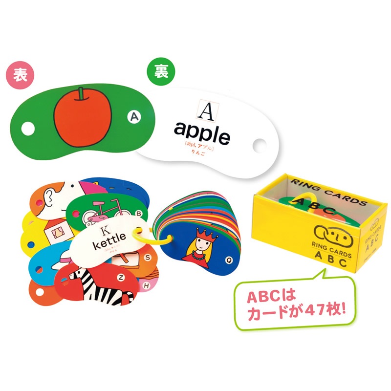 8472-3340）リングカード ①ABC | 特別支援教育教材,外国語 