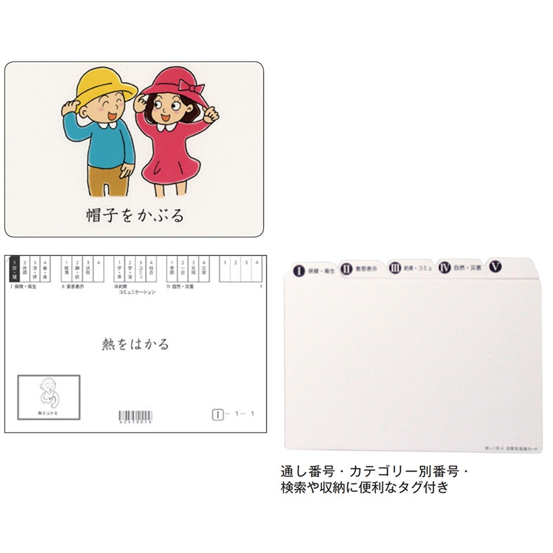 8472-0105）改訂版 楽しく学ぶ日常生活絵カード 支援者セット