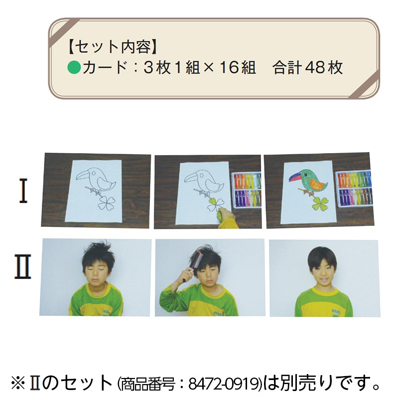 8472-0918）順列学習カードセット ①Ⅰ | 特別支援教育教材
