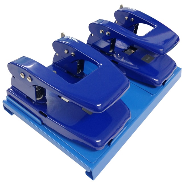 9801-2180）4穴同時パンチ 新聞用 ファイリング用 大きい資料用パンチ