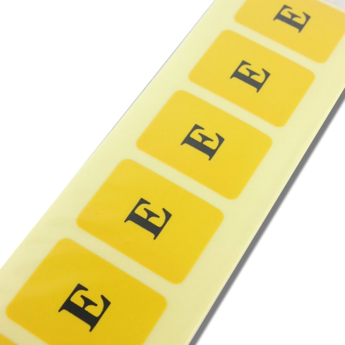絵本確認用 2410-0052）ラベル「E」100枚 19×26 1セット | 図書館用品,図書装備