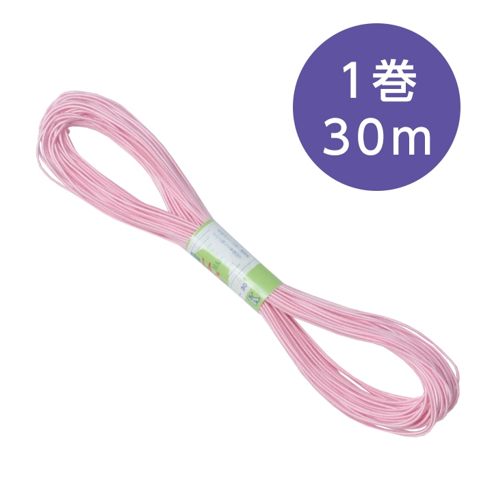 7347-6025）カラーバンド ピンク（30m） 入数：1束 カラーゴム