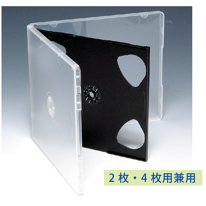 未使用 DVD+クリアケース4作品セット SANWA SUPPLY DVDケース 1枚収納 100枚セット トールケース 透明