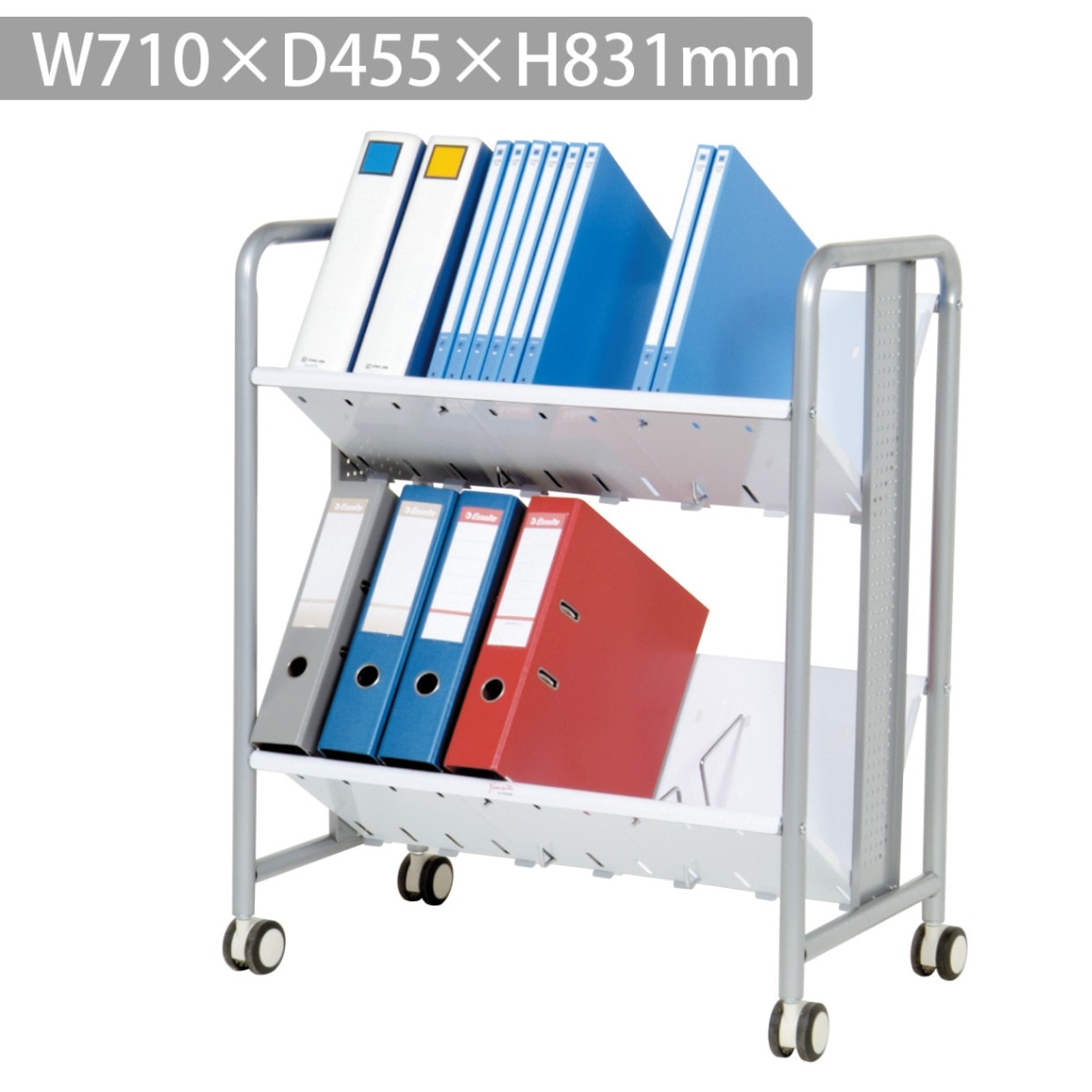 ブックカート ブックラックワゴン ファイルワゴン 本棚 図書館