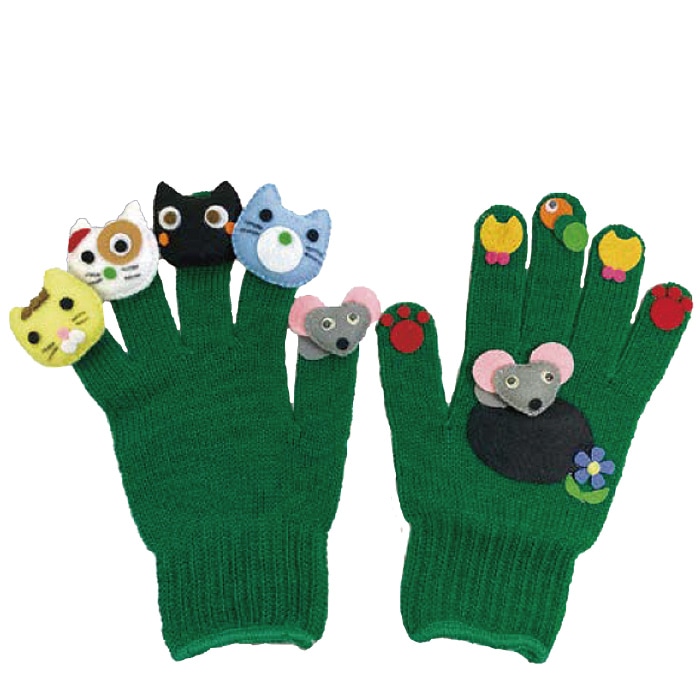 8509-4525）手袋シアター いっちょめのどらねこの歌 布で遊ぶおもちゃ