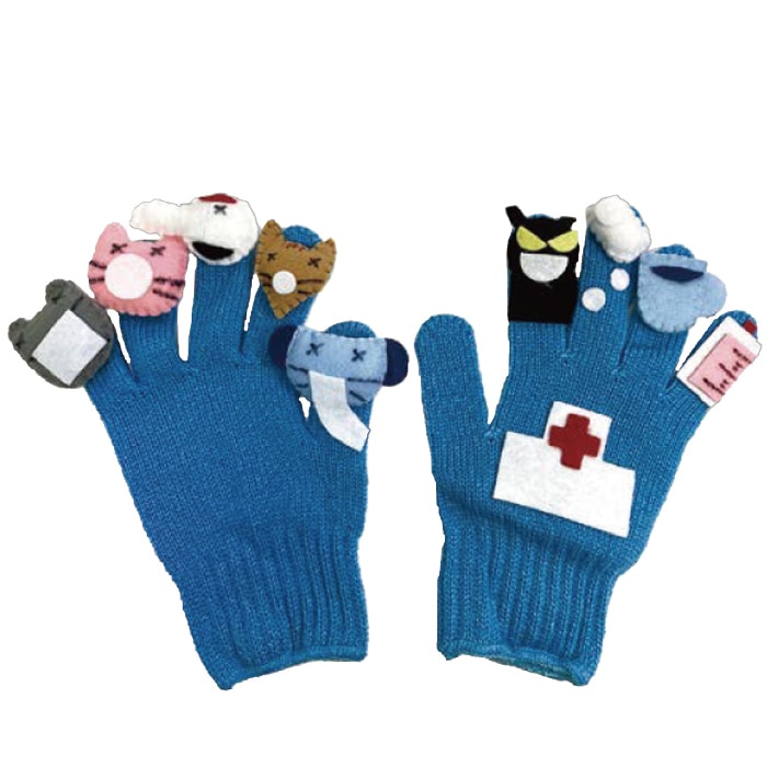 8509-4527）手袋シアター コンコンクシャンの歌 布で遊ぶおもちゃ