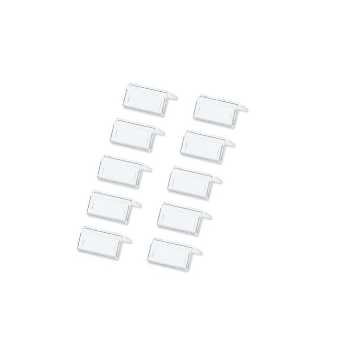 豆カード立 1パック：10個入 透明 15×30mm メーカー品番：L-30-1 共栄